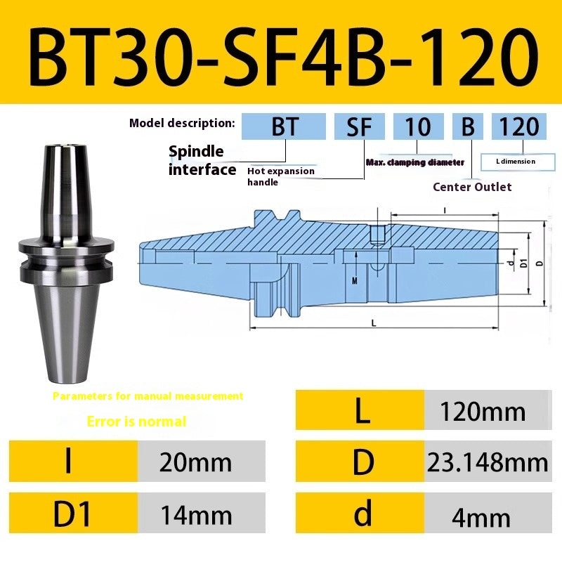 10052 BT40/BT30-SF heat shrink holder Integrated Thermal expansion hot-fit sintered holder Shandong Denso Pricision Tools Co.,Ltd.